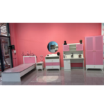 Qız Otağı Dəst Çəhrayı001 Aura Mebel